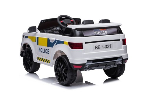 Auto Na Akumulator BBH-021 Policyjne Białe Auto Na Akumulator BBH-021 Policyjne Białe